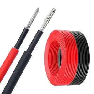 Solar PV1 4mm 10mm2 PV solar DC cable wire solar Factory Direct High temperature resistant cable for solar energy