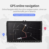 Reproductor Android para coche, 9 pulgadas, aplicable a radio V/W, Wifi, audio estéreo, GPS, MP5, todo en uno, DVD