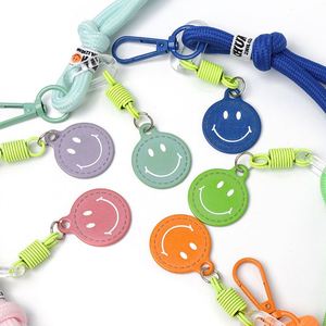 Hot Smiling Face Weaving Mobile Phone Lanyard <b>Backpack</b> <b>Backpack</b> Pendant <b>Simple</b> Color Key Chain Mobile Phone Lanyard Decoration - Product Image 6