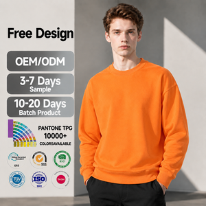 Felpe da Uomo Personalizzate in Cotone Pesante 300gsm, Traspiranti, Taglie Grandi, OEM ODM, Alta Qualità - Product Image 2