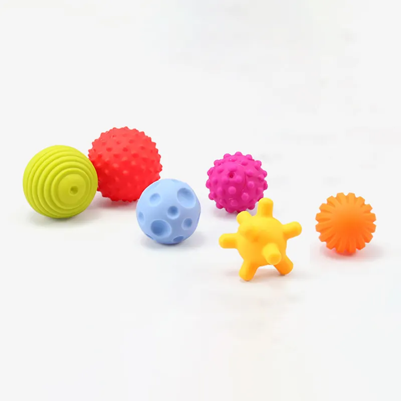 卸売バスおもちゃ6パックプラスチック6色惑星おもちゃ子供のための新しいデザインのボールおもちゃ