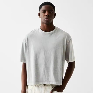 Boxy Fit Heavyweight Acid Wash T-<b>shirt</b> 100% Cotton Luxury Washed t <b>Shirt</b> Oversized T-<b>shirt</b> Custom Blank Vintage T <b>Shirt</b> <b>for</b> <b>Men</b> - Product Image 1