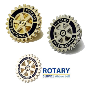 Wholesale Metal Round Design Logo Custom Soft Hard Lapel Enamel Silver Gold Brooch <b>Badge</b> Rotary Club Rotary International <b>Pin</b> - Product Image 4