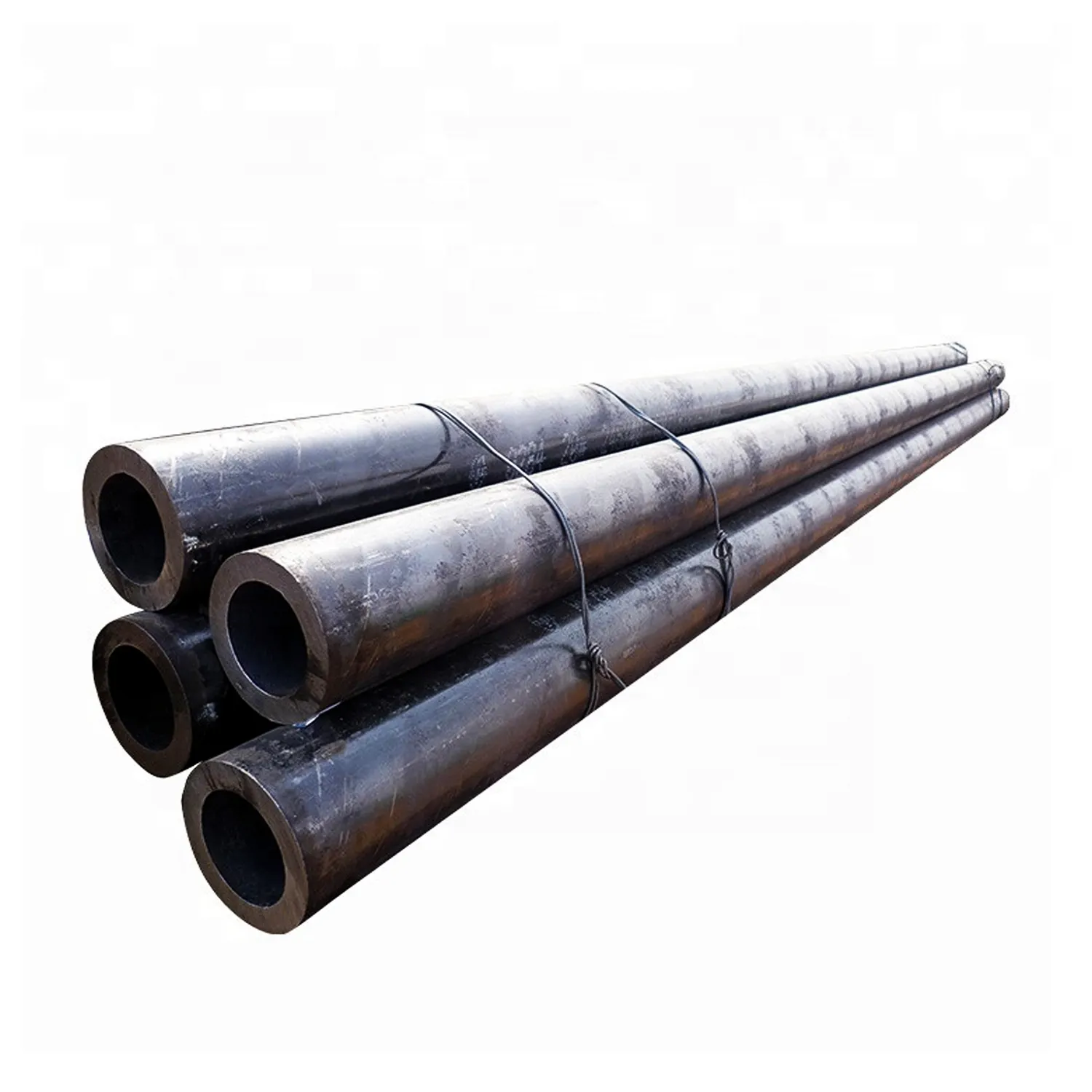 Tubo de aço carbono galvanizado API 5L ASTM A53/A106 X42/X52/X56/X60/65 X70 preto quadrado ranhurado soldado/sem costura 6m Broca/Tubo de óleo