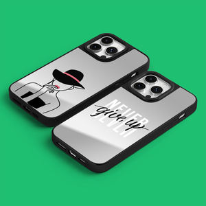 Étui de téléphone portable argenté réfléchissant avec miroir pour iPhone 15 Pro Max 11 13 14 étui de miroir de maquillage étui de téléphone de luxe - Product Image 5