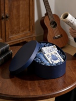 Boîte cadeau elliptique en papier kraft pour emballage de confiseries - Boîte à souvenirs de mariage, boîte vide pour savon artisanal aux raisins de saison