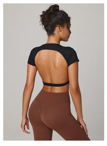 Conjunto de Yoga sin costuras para mujer de primera calidad para verano Sujetador deportivo a prueba de golpes y pantalones cortos para correr de cintura alta Chándal de gimnasio para Fitness - Product Image 6