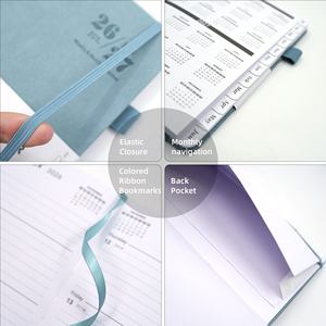 Carnets en cuir A5 personnalisés de haute qualité pour accords professionnels, écriture fluide, directement de l'usine, 2026-2027 - Product Image 4