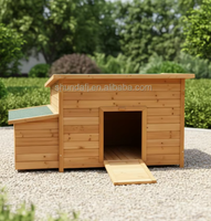 Poulailler portable en bois SDC007 avec motif classique, en fer, emballage en boîte, facile à nettoyer