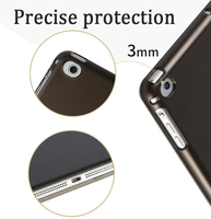 Étui fin pour iPad à trois volets avec coque arrière rigide, fonction de réveil et de mise en veille, protection antichoc, housse folio pour iPad 11, housses et étuis pour tablettes