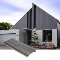 CO-07 Panneau mural extérieur moderne résistant aux intempéries, isolation thermique, composite bois-plastique hautement durable, classe ignifuge