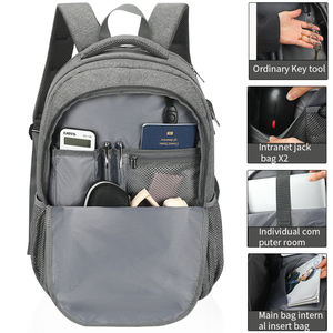 <span class=keywords><strong>Sac</strong></span> à <span class=keywords><strong>dos</strong></span> d'ordinateur portable professionnel personnalisé, sacs spéciaux <span class=keywords><strong>pour</strong></span> les sorties et les études, avec plusieurs poches, <span class=keywords><strong>sac</strong></span> d'école de voyage avec chargeur USB - Product Image 2