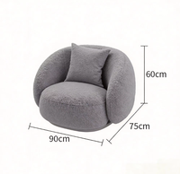 Fauteuils modernes et simples, style nordique, luxe léger, pour hôtel, zone de repos, réception, salon, balcon, chaise de loisirs intérieure
