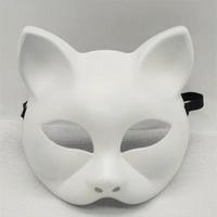 Halloween Animal Demi Visage Animal Costume Masque Chat Masque Orc Masque Chat pour Mascarade Cosplay Fête