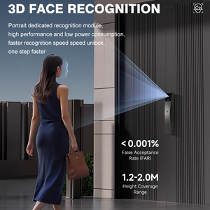 แอ<span class=keywords><strong>ป</strong></span> Tuya คุณภาพสูง ระบบจดจำใบหน้า 3 มิติ ผ่าน Wifi พร้อมกล้อง ล็อค<span class=keywords><strong>ป</strong></span>ระตูอัจฉริยะดิจิ<span class=keywords><strong>ท</strong></span>ัล รองรับลายนิ้วมือ รหัสผ่าน และบัตร - Product Image 3