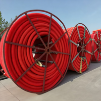 Großhandel HDPE COD 3-Wege-Wellrohr für Glasfaserkabel |   Hochdruck-Untergrund-Glasfaserkabel-Schutz Flexibler 3-Kanal-Kabelkanal