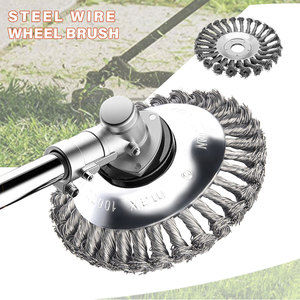 Tête de coupe-herbe <span class=keywords><strong>Roue</strong></span> en acier Brosse à mauvaises herbes de jardin Débroussailleuse <span class=keywords><strong>Tondeuse</strong></span> 6 pouces 8 pouces Brosse à mauvaises herbes pour le jardin Débroussailleuse Outil électrique - Product Image 1