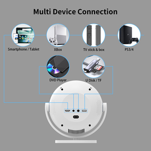 Mini proyector portátil XP360 2,4g 5g Wifi BT 5,0 <span class=keywords><strong>casa</strong></span> de alquiler 720P proyector 160 ANSI Lumen Android 11 OS proyector - Product Image 4