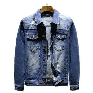 Spring and autumn new style blank design denim jacket for casual life jacket denim men