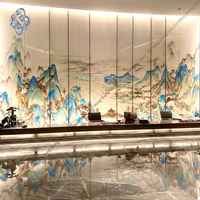 Vidrio Artístico Sólido Laminado, Vidrio Decorativo, Vidrio Decorativo Laminado Abstracto de Alta Gama para Dormitorio, Hotel, Villa, Oficina