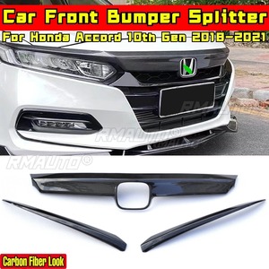 Grille de pare-chocs avant noire brillante style sport pour Honda Accord 10ème génération 2018-2021, kit carrosserie, accessoires auto - Product Image 2