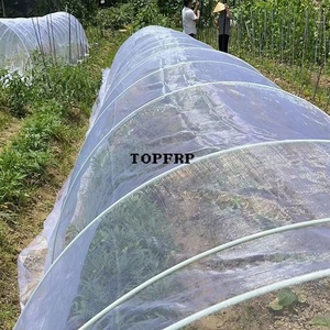 Folding Fiberglass <b>Rod</b> Vegetable Greenhouse Arch Tunnel Support Poles - Product Image 6