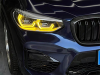Pour BMW X3 G01 X3M F97 X4 X4M F98 Panneau LED Jaune G02 Feux de jour jaunes CSL Jaune Ambre DRL
