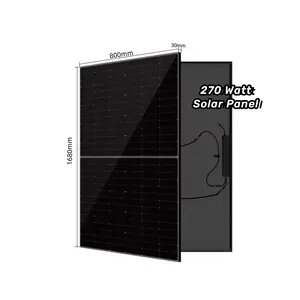घरेलू उपयोग की छत या ग्राउंड माउंटिंग के लिए पूर्ण ईएल परीक्षण के साथ 270 वॉट का सौर पैनल मॉड्यूल