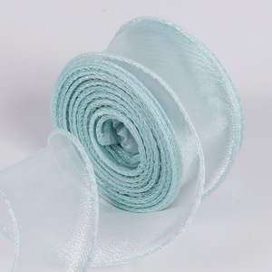 Cinta de organza suave de poliéster transpirable, ideal para adornar prendas infantiles, decorar vestidos de niñas y embellecer ropa de bebé. - Product Image 2