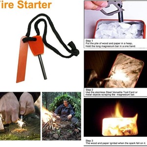 Kit de Herramientas de Supervivencia, Material para Encender Fuego, Equipo de Supervivencia para Acampar al Aire Libre, Modelo Básico Yiwu - Product Image 4