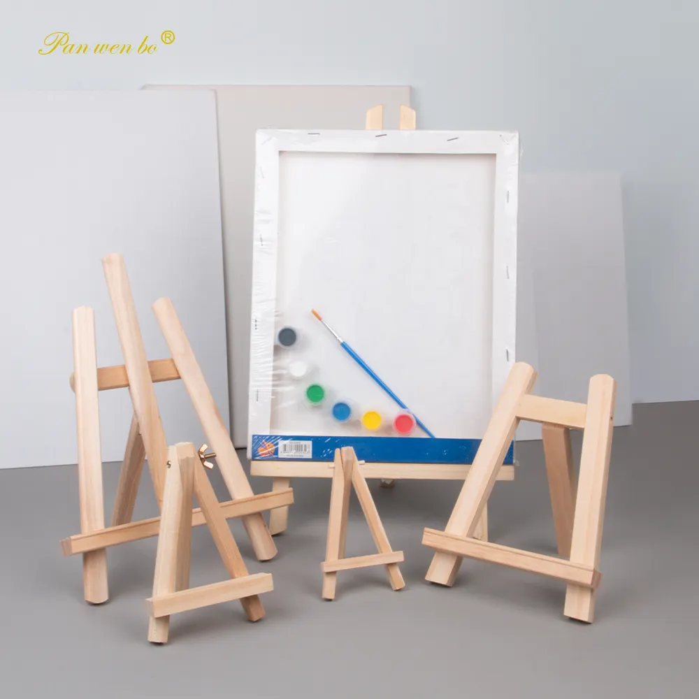 Custom logo Art supplies Mini Table Art Easel Mini Wood Table Paint Easels wooden easel stand