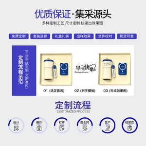 Coffee Cup Set Metal Personalized Business Gift For Annual Meeting Prizes Employee Welfare - Product Image 3