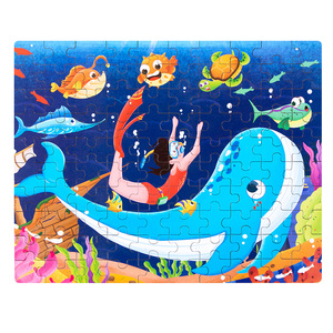 Giáo Dục Sớm 100 Mảnh Bằng Gỗ Động Vật Phẳng Câu Đố Khủng Long Phim Hoạt Hình Đồ Chơi Hộp Quà Tặng Cho Trẻ em' Mẫu Giáo - Product Image 5