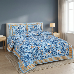 High Quality Soft Cotton Quilt <b>Comforter</b> Printed Pattern Kantha Quilt Silk Saree Patchwork Good Price Travel Bed Usage - Product Image 2
