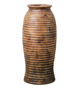 Pot <span class=keywords><strong>de</strong></span> fleurs <span class=keywords><strong>en</strong></span> fibrociment biodégradable, durable et écologique, sculpté à la main, design moderne, trou <span class=keywords><strong>de</strong></span> drainage pour une utilisation <span class=keywords><strong>en</strong></span> intérieur/extérieur - Product Image 2