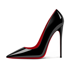 Sexy 7cm 9cm singolo flirt nero rosso Sole lavoro da donna lusso ufficio tacchi alti nuovi modelli 2025 <span class=keywords><strong>scarpe</strong></span> da letto <span class=keywords><strong>con</strong></span> tacco a spillo - Product Image 4