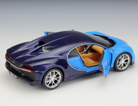Welly 1:24 Bugatti Chiron Modèle de voiture en alliage moulé sous pression, jouet et cadeau, portes et capot ouvrables, pour collectionneurs, véhicules et jouets