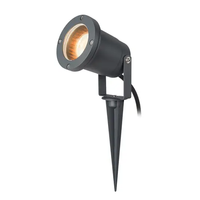 Abat-jour en verre à tête réglable en aluminium moulé sous pression moderne pour jardin à pointes gu10