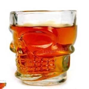 50ml 독특한 할로윈 크리에이티브 바웨어 브랜디 장식 보드카 위스키 해골 샷 유리 마시는 컵 - Product Image 1