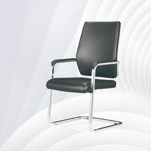 Silla de oficina sin ruedas con Marco en forma de arco de acero moderno de alta calidad con algodón nativo de alta calidad incorporado - Product Image 2