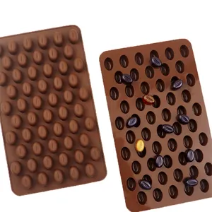 不粘食品级硅胶模具巧克力糖果果冻豆3D硅烘焙模具可爱软糖模具
