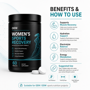 <span class=keywords><strong>BCAA</strong></span> Glutamin Elektrolyt Sporttabletten mit Magnesium, Kalium und Vitamin B6 für Maßgeschneiderte Regenerations-Nahrungsergänzungsmittel-Produktlinien - Product Image 4