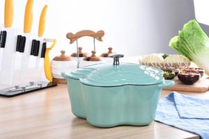 Pentole da cucina di nuovo Design riscaldamento rapido addensare forno olandese casseruola <span class=keywords><strong>smaltata</strong></span> <span class=keywords><strong>in</strong></span> <span class=keywords><strong>ghisa</strong></span> <span class=keywords><strong>pentola</strong></span> bollente - Product Image 3