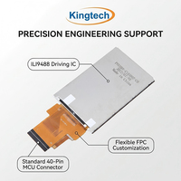 Module tactile LCD TFT Kingtech 3,5 pouces 320*480 avec interface ILI9488 RGB/MCU/SPI/MIPI, écran tactile industriel CTP
