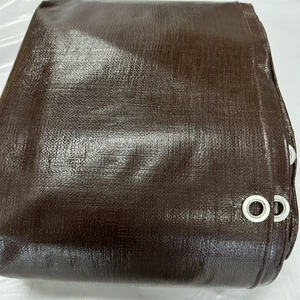 Technique tissée de style simple enduite de <span class=keywords><strong>bâche</strong></span> de PE de tissu de sac de <span class=keywords><strong>bateau</strong></span> brun imperméable pour le but de doublure - Product Image 4