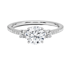 Anillo de compromiso de cristal de color blanco plateado, joyería elegante para propuesta de matrimonio, anillo de regalo de boda para mujer, anillo de promesa de aniversario - Product Image 2