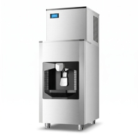 Machine à glaçons en cubes commerciale en acier inoxydable, capacité 40-60 kg, pour comptoir, acceptant les commandes OEM