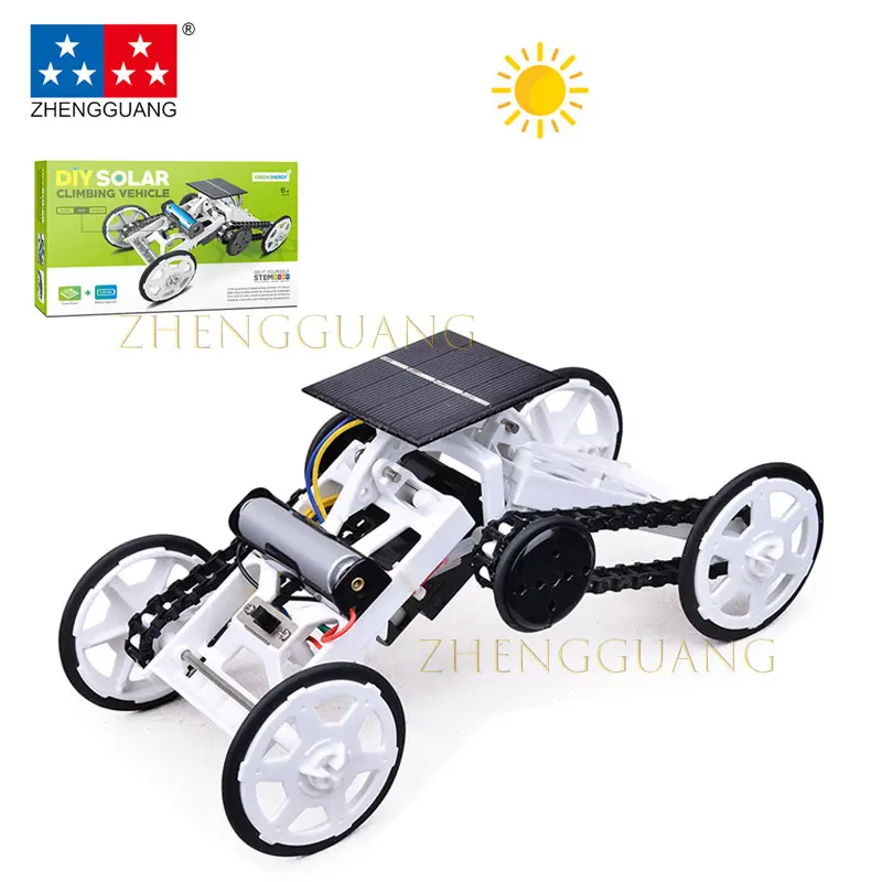 2 in 1 DIY Assemble Battery Power Solar Power STEM Educational Car Toy Smart Climbing Vehicle Solar Toy