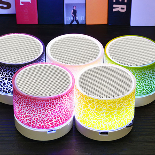 Bluetooth Mini Speaker Wireless Speaker Colorful LED TF Card USB Subwoofer Portable MP3 Music Sound Column for PC Phone