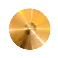 Ensemble de 5 cymbales en alliage de laiton, 14 pouces Hi-Hat, 16 pouces Crash, 18 pouces Crash, 20 pouces Ride, doré, pour performance professionnelle, pour batterie Jazz, Rock, Latin